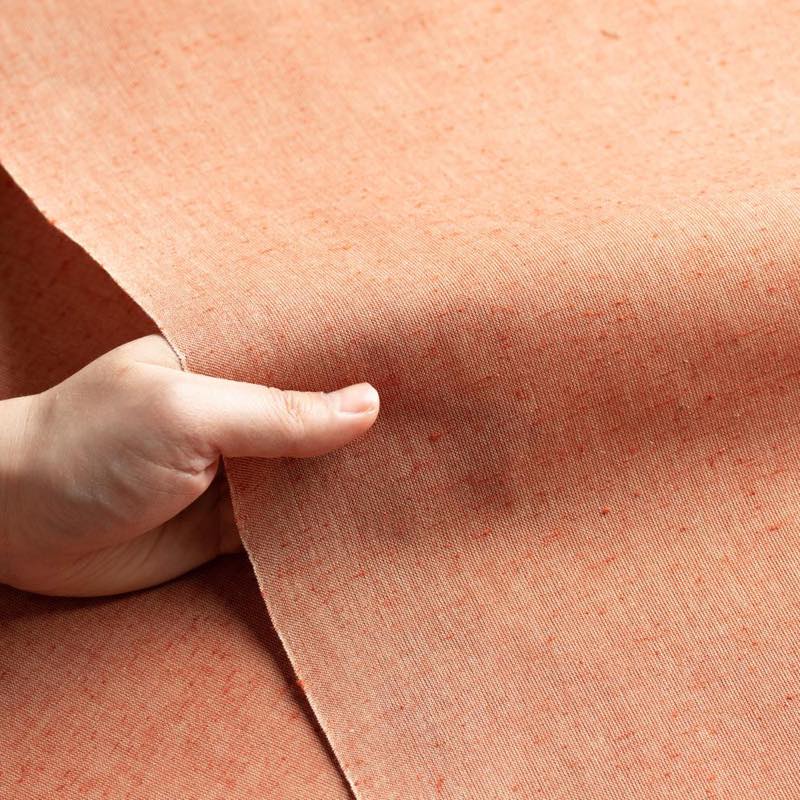 【遠州綿紬】無地紬「赤丹(あかに)」