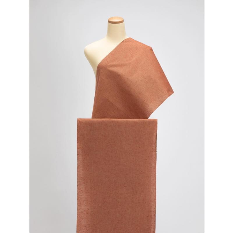 【遠州綿紬】無地紬「赤丹(あかに)」