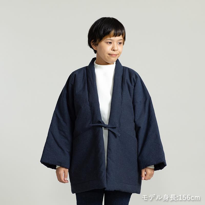 【つむぐ】かぞくの半天「紺」