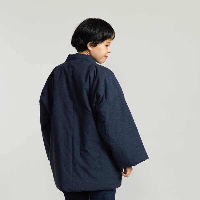 【つむぐ】かぞくの半天「紺」