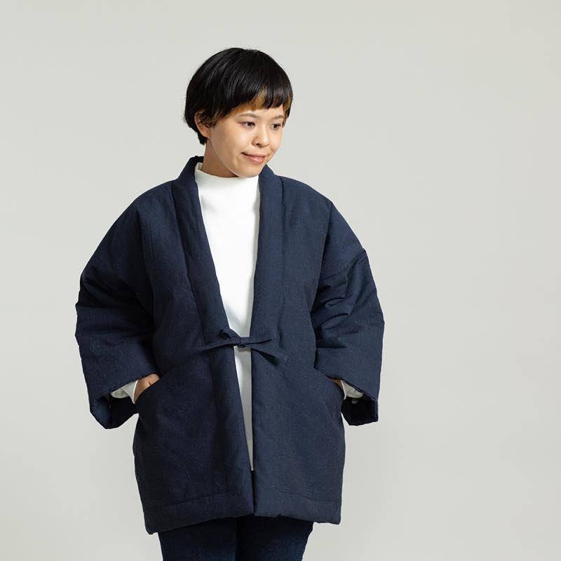 【つむぐ】かぞくの半天「紺」