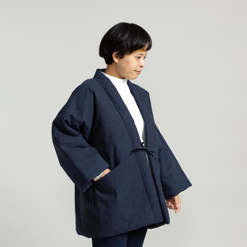 【つむぐ】かぞくの半天「紺」