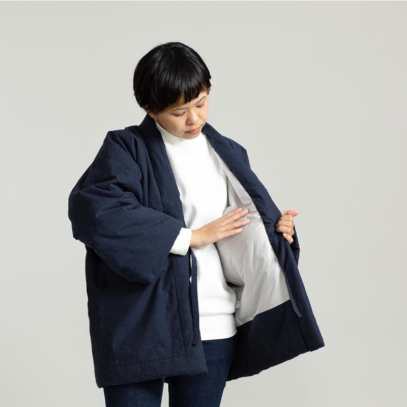 【つむぐ】かぞくの半天「紺」