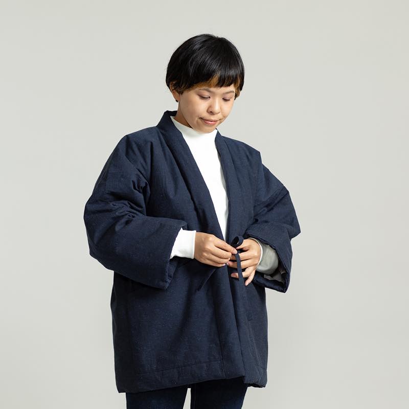 【つむぐ】かぞくの半天「紺」