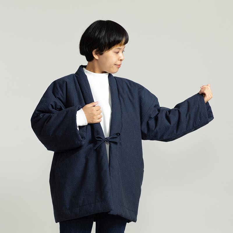 【つむぐ】かぞくの半天「紺」