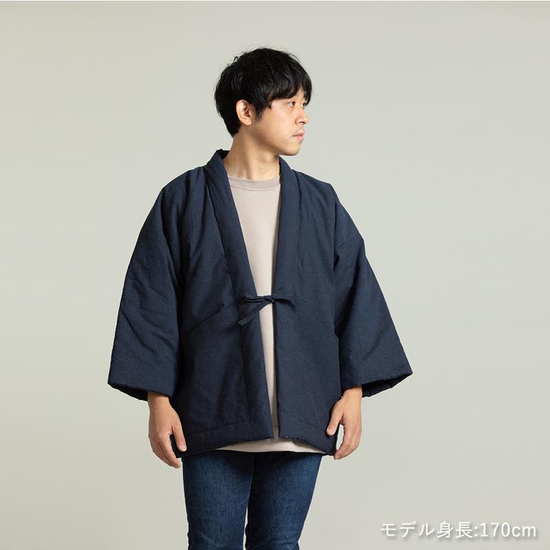 【つむぐ】かぞくの半天「紺」