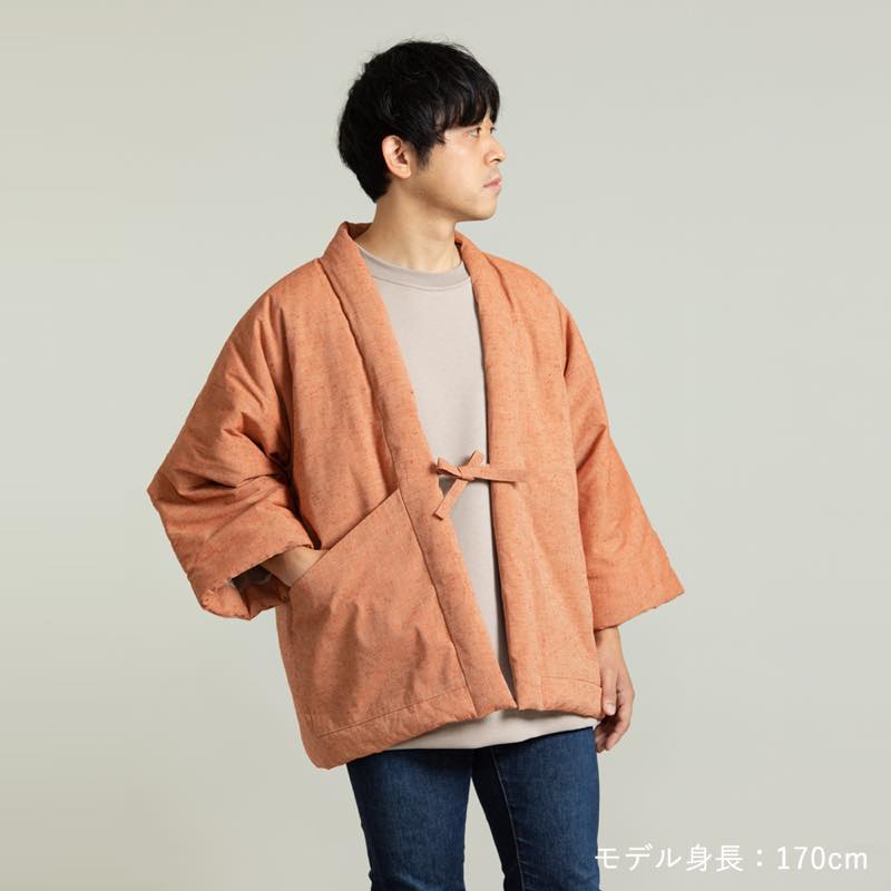 【つむぐ】かぞくの半天「赤丹」