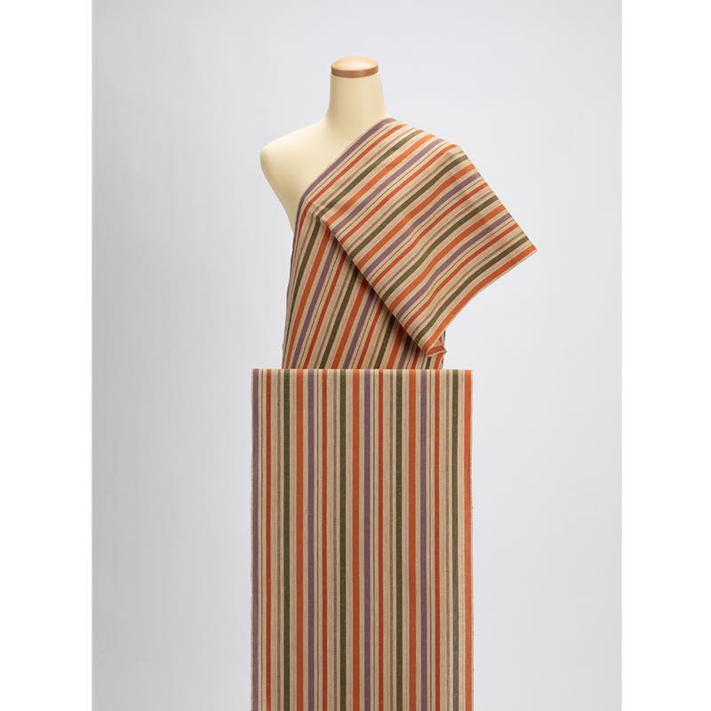 【遠州綿紬】縞紬 S-39「うららか」