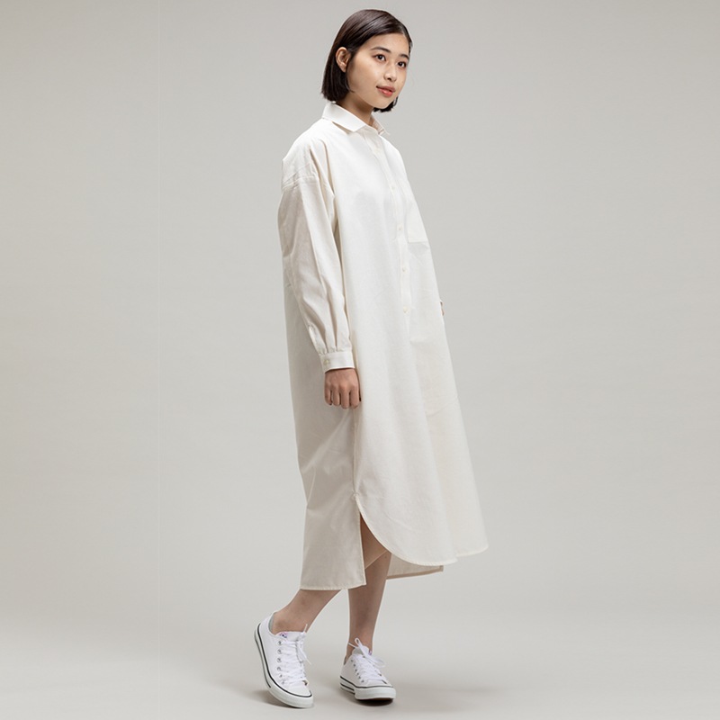 つむぐ シャツワンピース