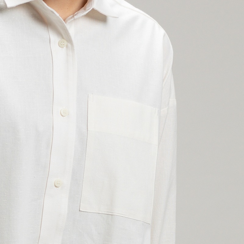 つむぐ シャツワンピース