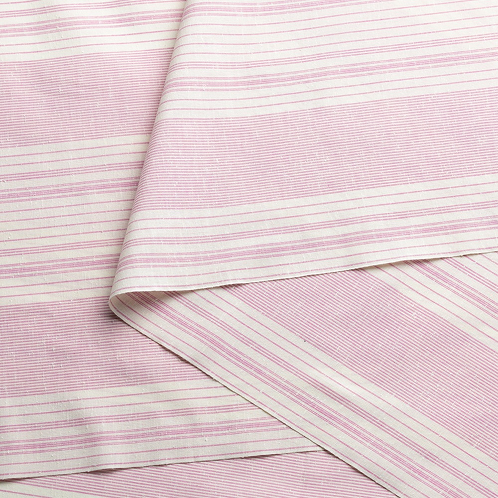 【遠州綿紬】縞紬 S-46「花桜（はなざくら）」