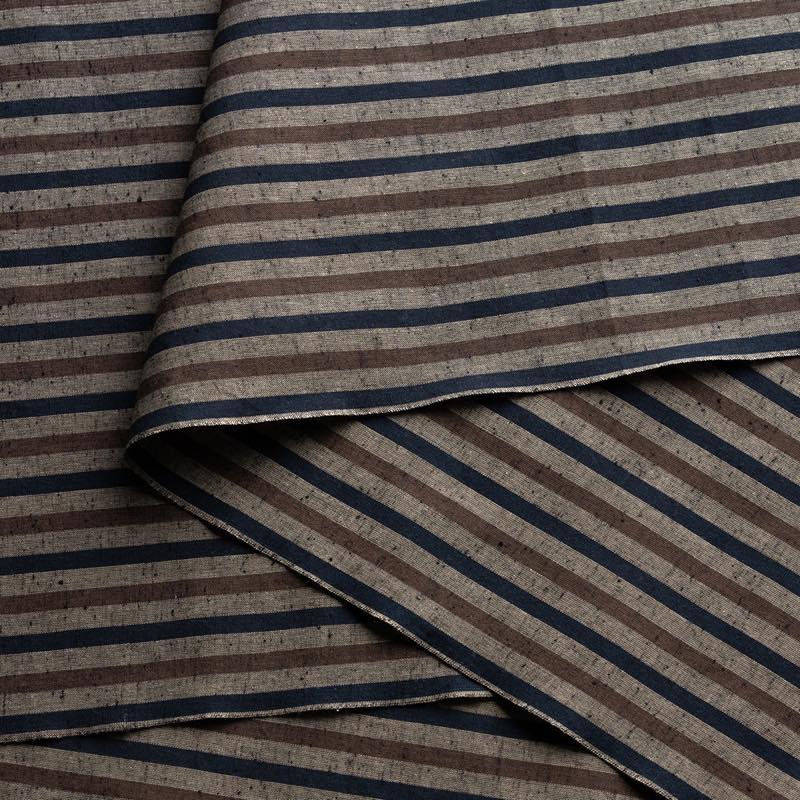 【遠州綿紬】縞紬S-31「木立(こだち)」カット売り