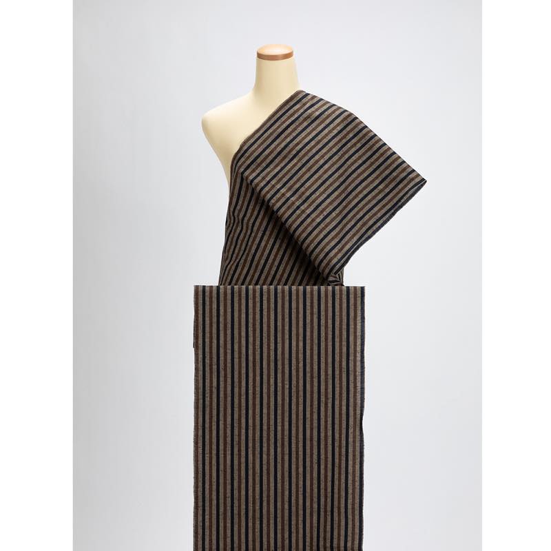 【遠州綿紬】縞紬S-31「木立(こだち)」カット売り