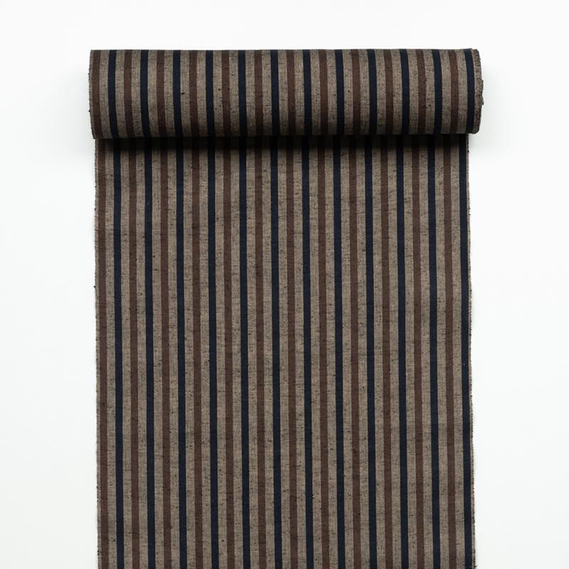 【遠州綿紬】縞紬S-31「木立(こだち)」カット売り