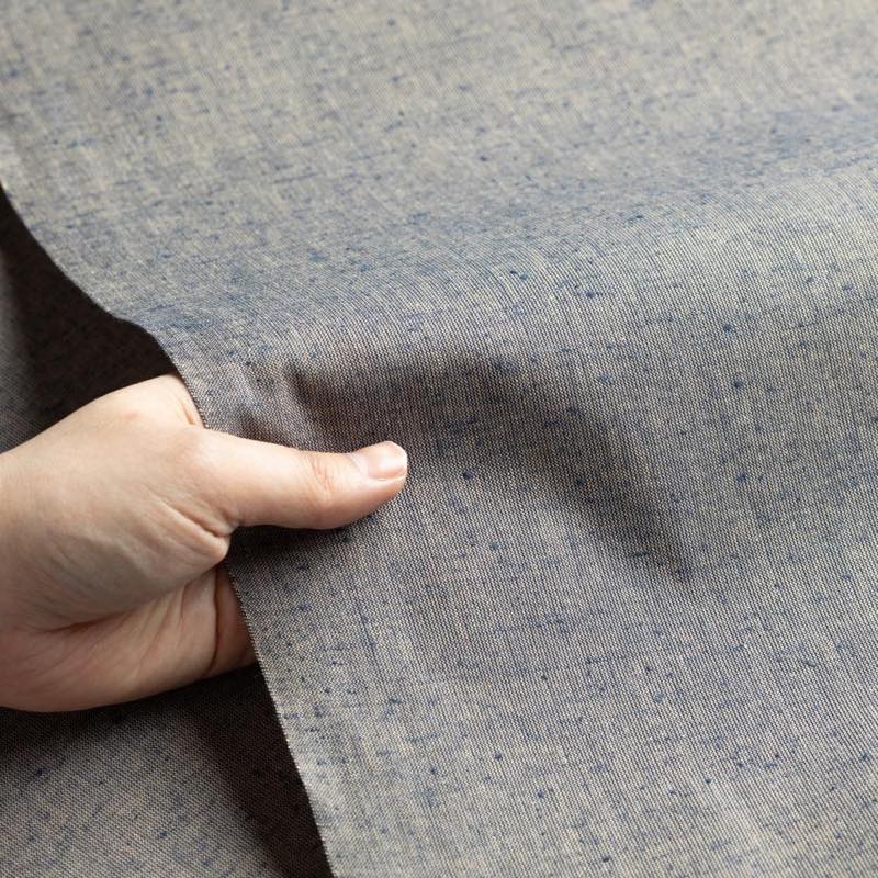 遠州綿紬】無地紬「青藍（せいらん）」カット売り | 生地,遠州綿紬