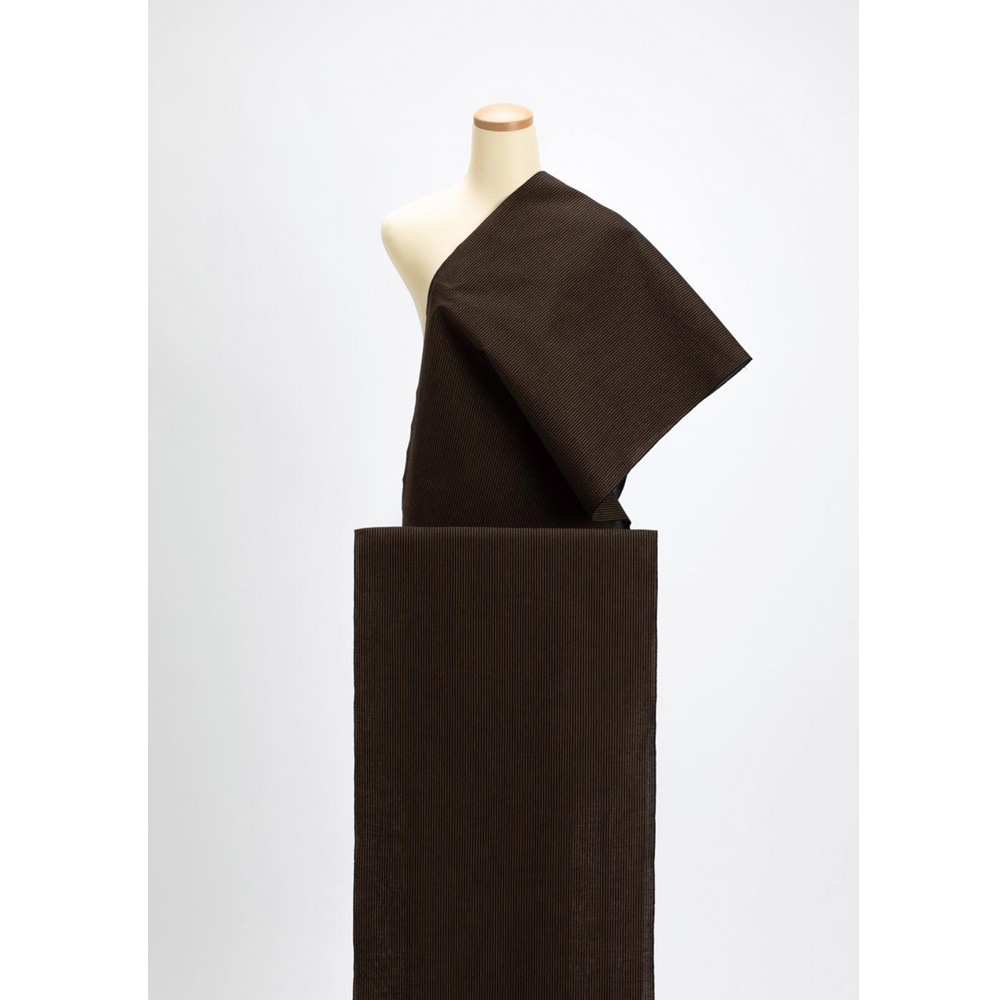 【遠州綿紬】日本の縞「伝茶」