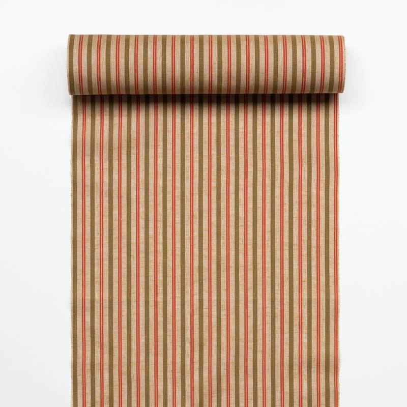 【遠州綿紬】縞紬 S-37「土筆（つくし）」カット売り