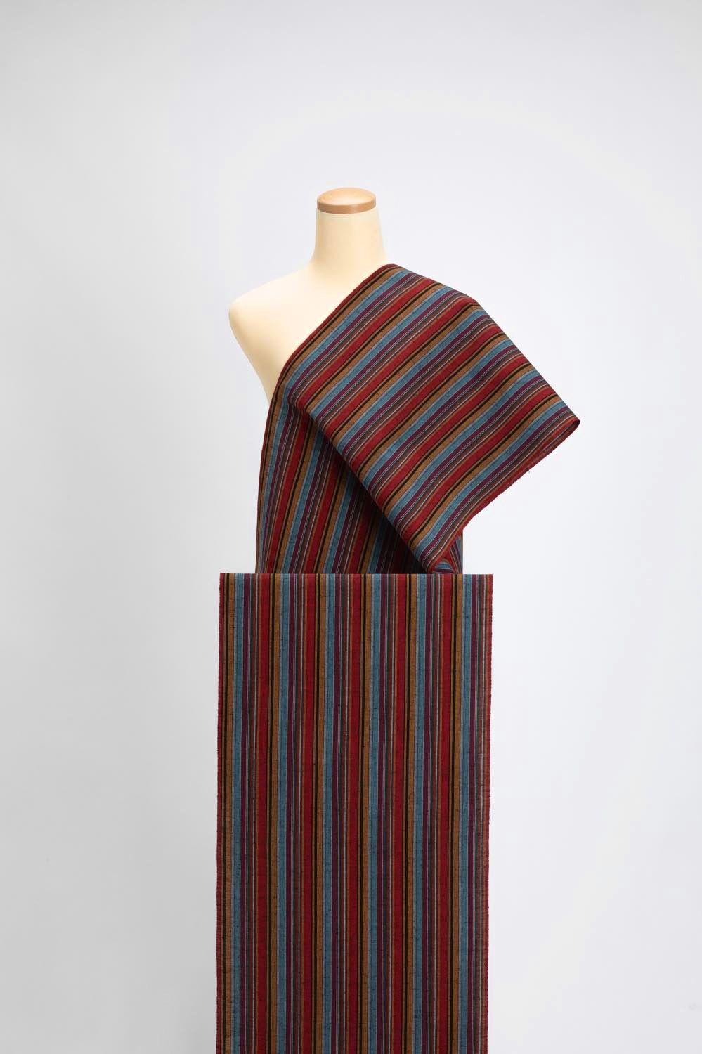 【遠州綿紬】縞紬 S-27「大地（だいち）」カット売り