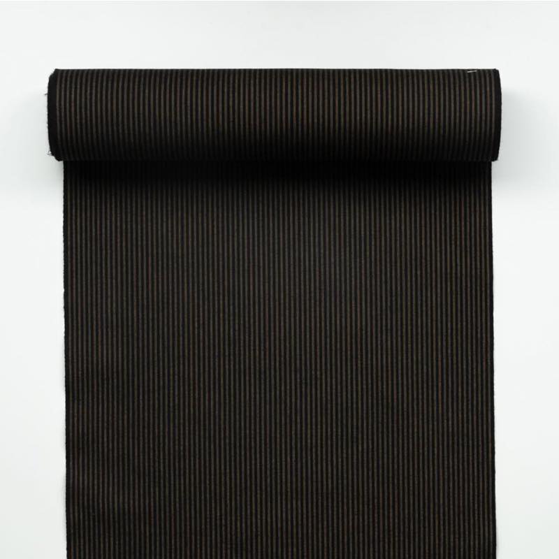 【遠州綿紬】日本の縞「大正茶」