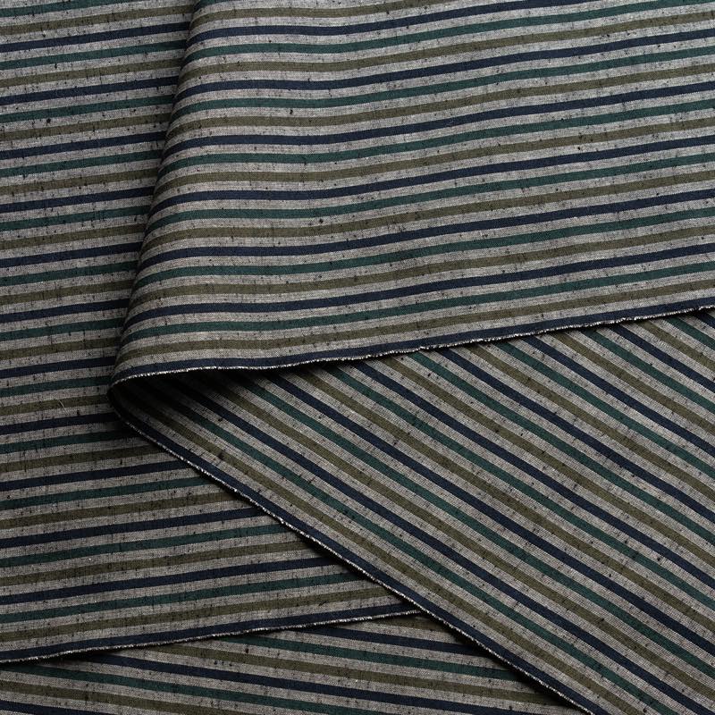 【遠州綿紬】縞紬S-40「草木(くさき)」カット売り