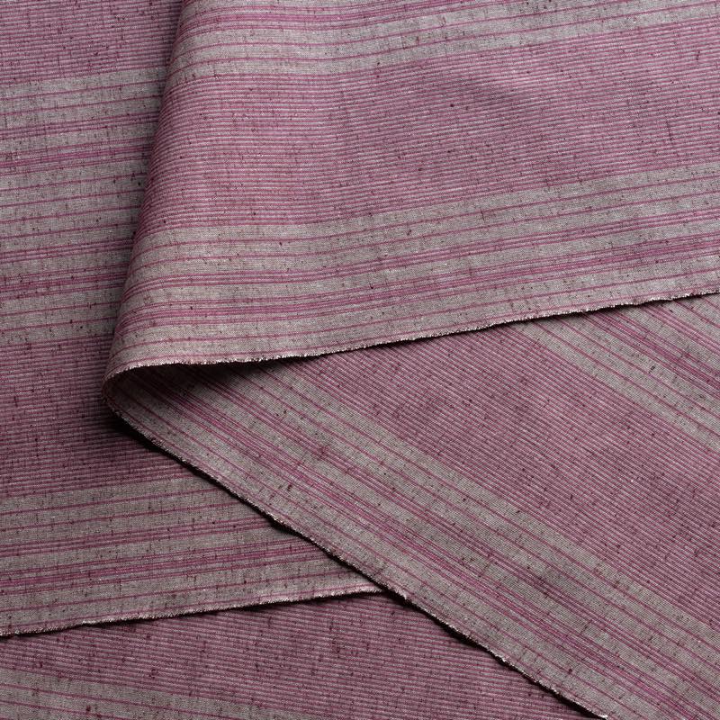 【遠州綿紬】縞紬 S-47「夕桜（ゆうざくら）」カット売り