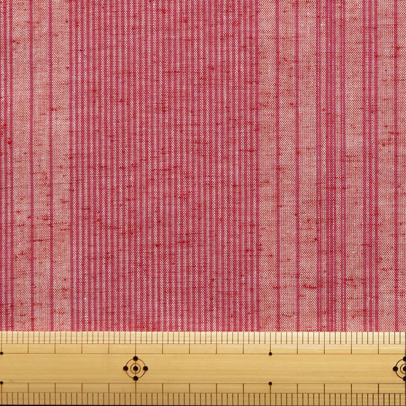 【遠州綿紬】縞紬 S-48「明明(あかあか)」カット売り