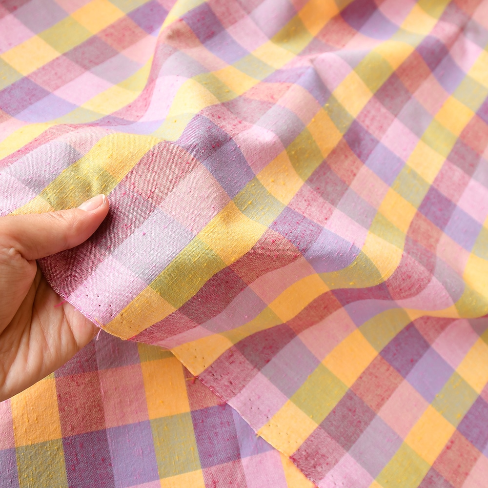 【遠州綿紬】広巾「時計草」カット売り