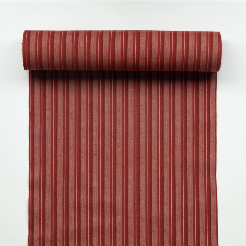 【遠州綿紬】日本の縞「秋茜」カット売り