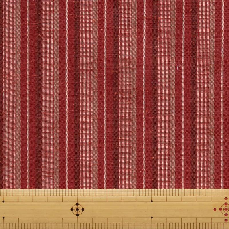 【遠州綿紬】日本の縞「秋茜」カット売り