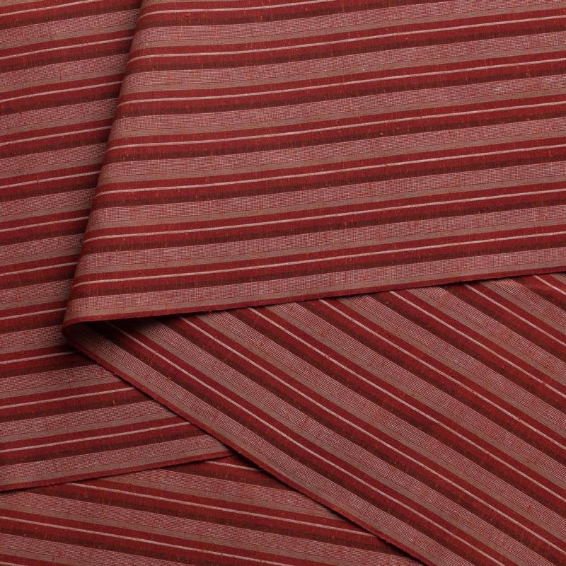 【遠州綿紬】日本の縞「秋茜」カット売り