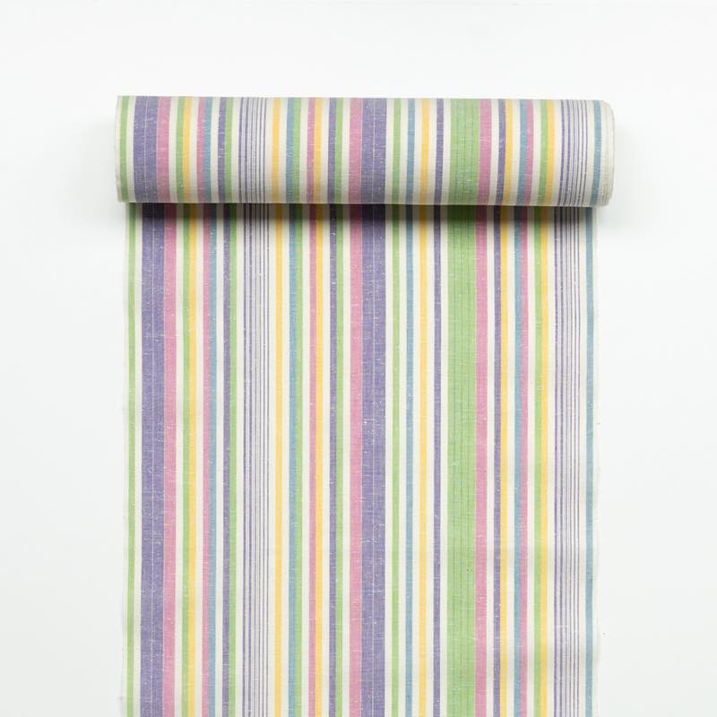 【遠州綿紬】縞紬 S-67 「Happy Girl」