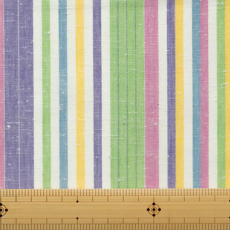 【遠州綿紬】縞紬 S-67 「Happy Girl」