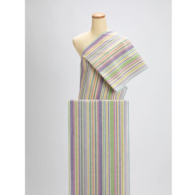 【遠州綿紬】縞紬 S-67 「Happy Girl」