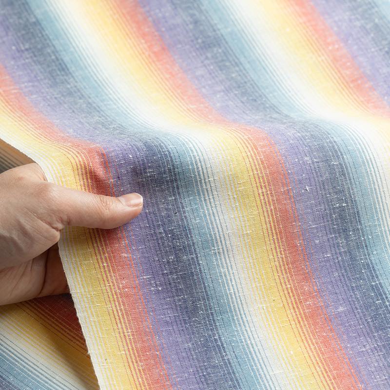 【遠州綿紬】縞紬 S-97 「朝ぼらけ」