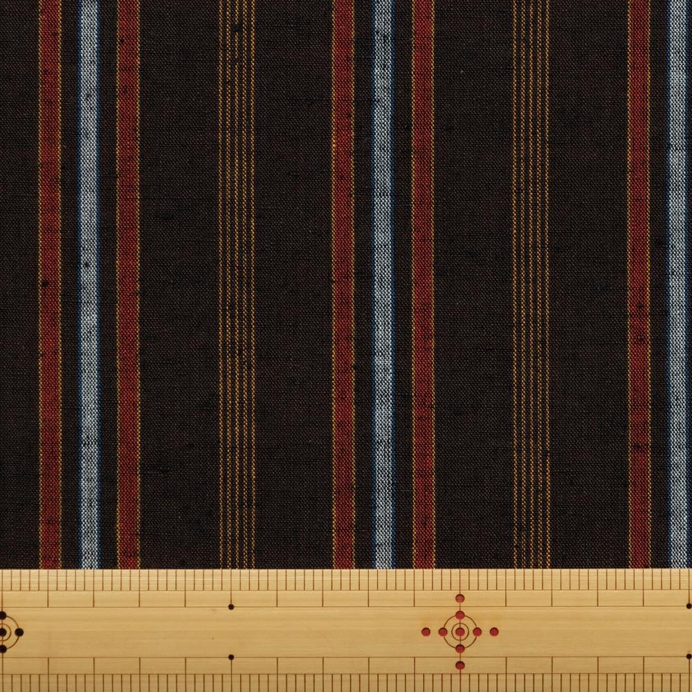 【遠州綿紬】縞紬S-33「中秋（ちゅうしゅう）」カット売り