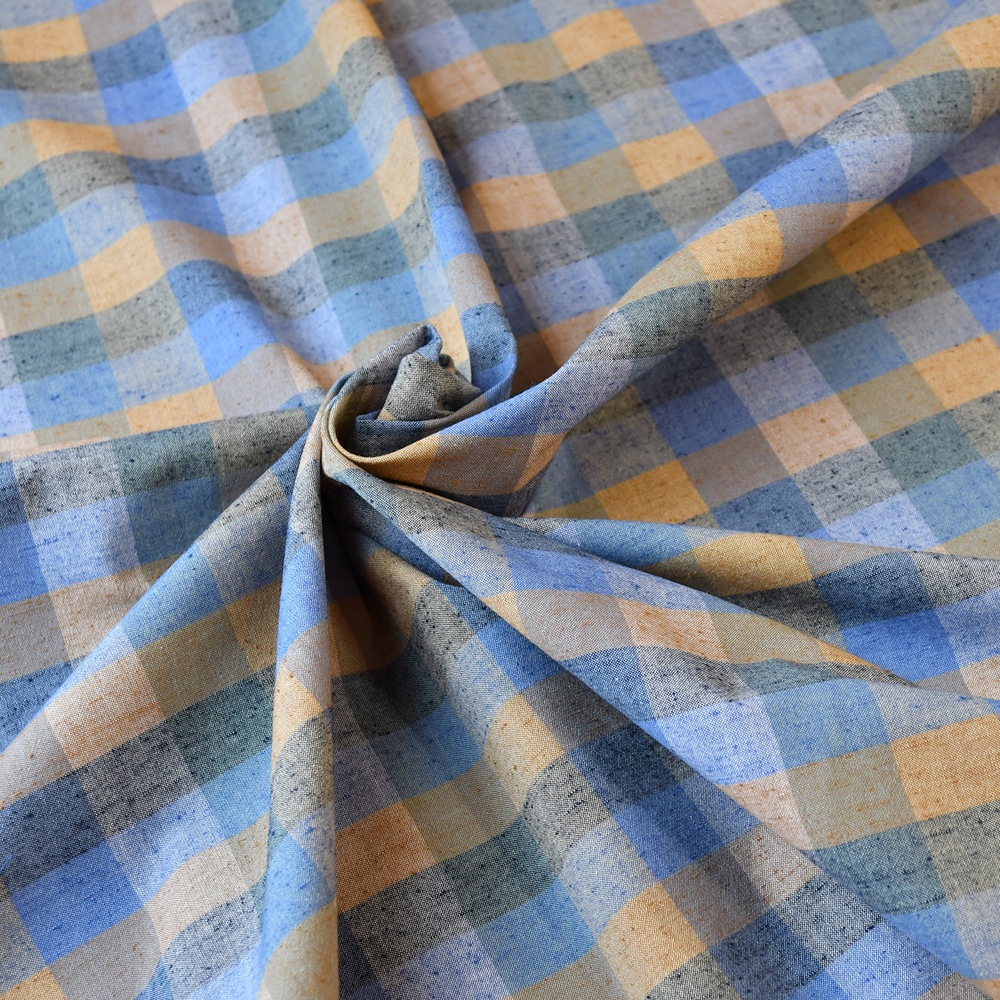 【遠州綿紬】広巾「ブルーベリー」カット売り