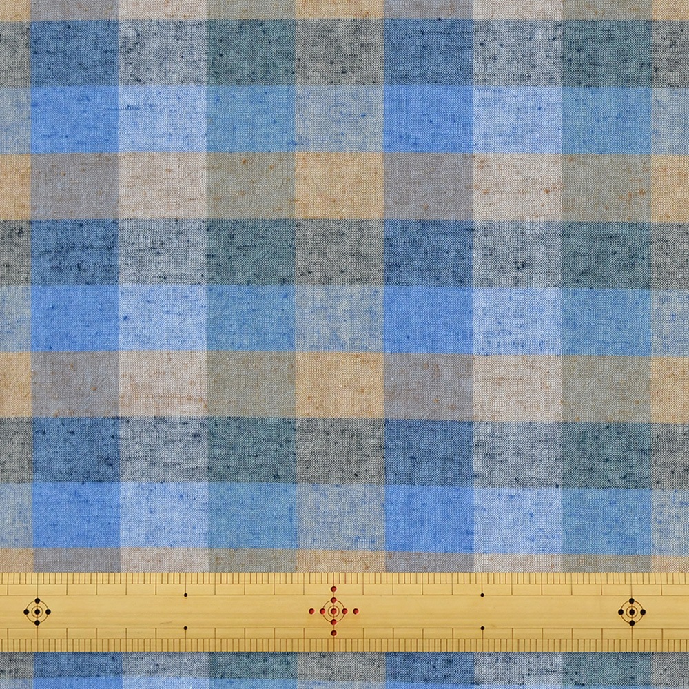 【遠州綿紬】広巾「ブルーベリー」カット売り