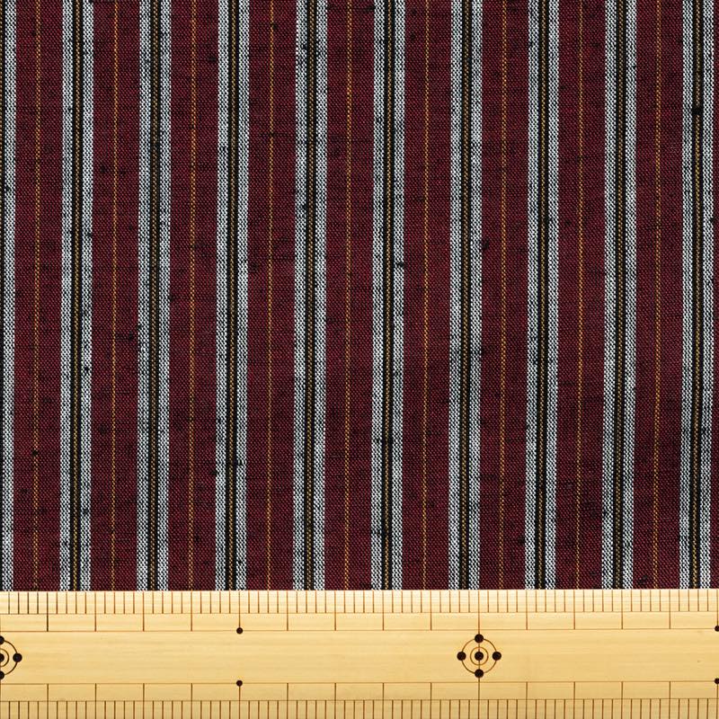 【遠州綿紬】縞紬S-1「無花果(いちじく)」