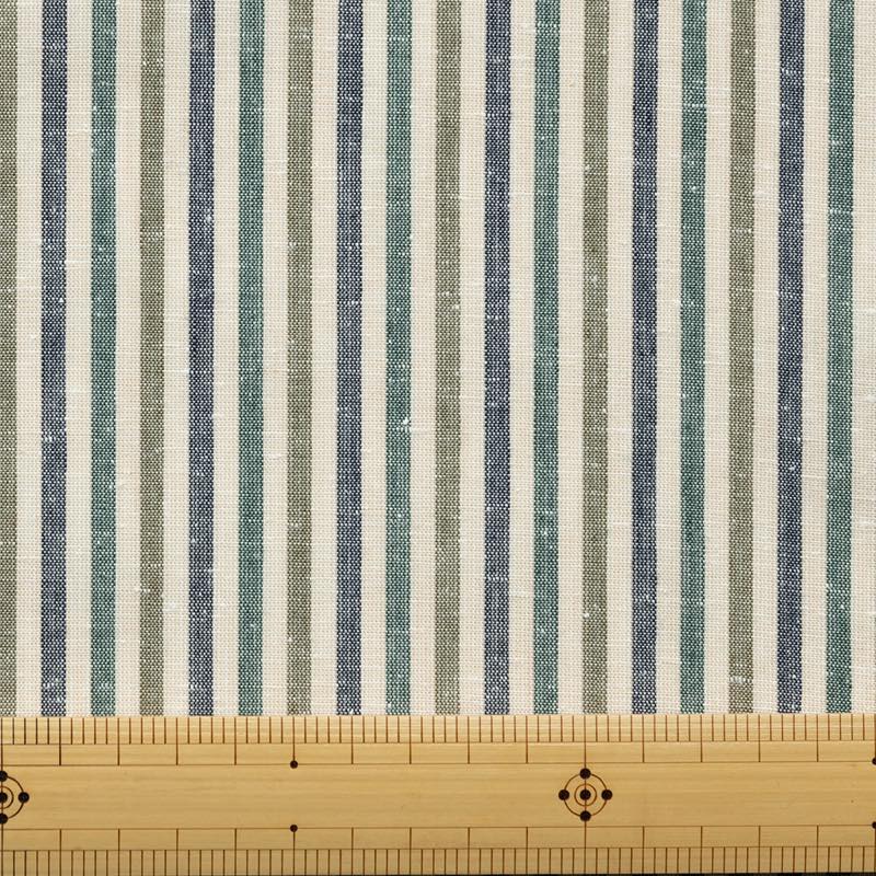 【遠州綿紬】縞紬S-41「若葉」カット売り