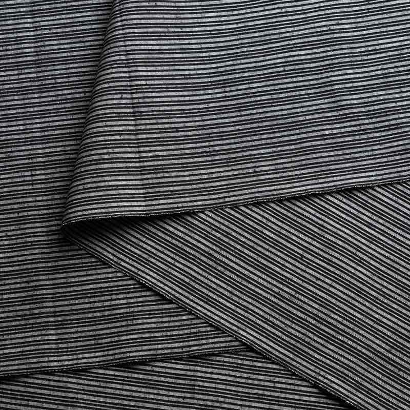 【遠州綿紬】縞紬 S-54「静寂(しじま)」カット売り