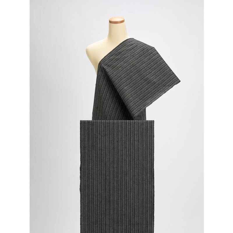 【遠州綿紬】縞紬 S-54「静寂(しじま)」カット売り