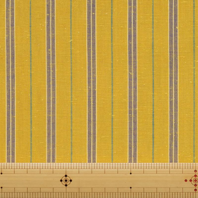 【遠州綿紬】縞紬S-111「菊日和」カット売り