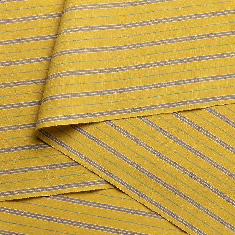 【遠州綿紬】縞紬S-111「菊日和」カット売り