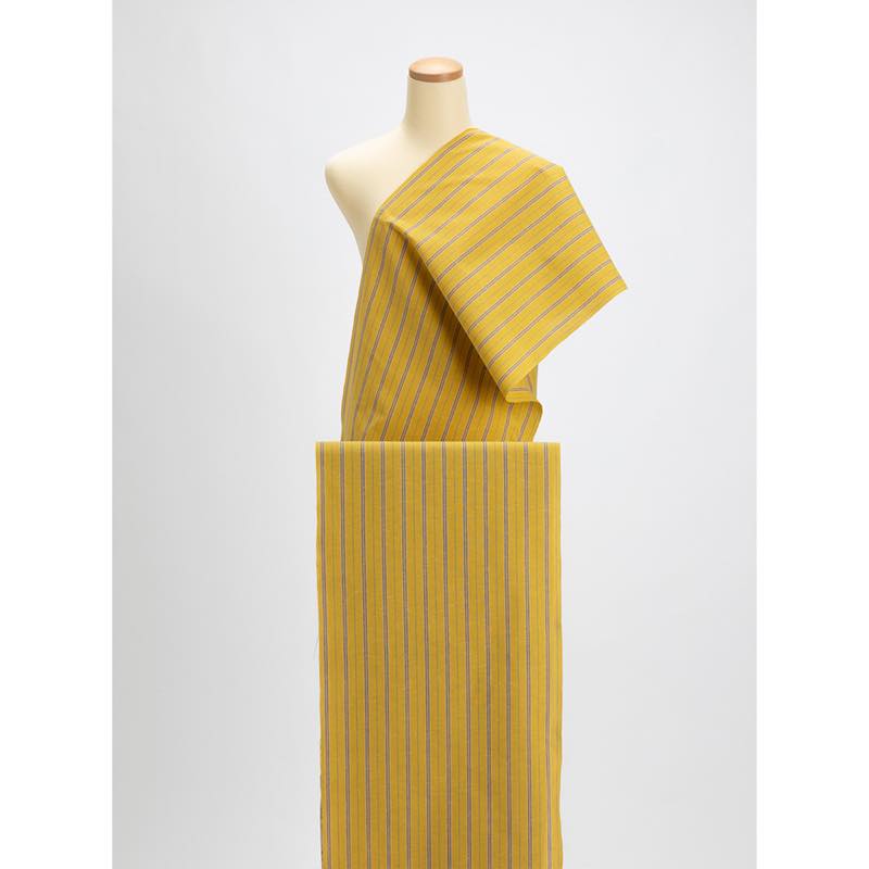 【遠州綿紬】縞紬S-111「菊日和」カット売り