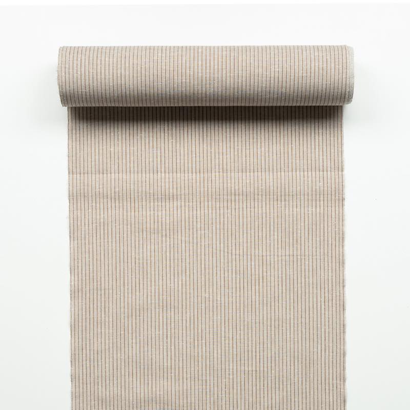 【遠州綿紬】縞紬 S-55「薄(すすき)」カット売り