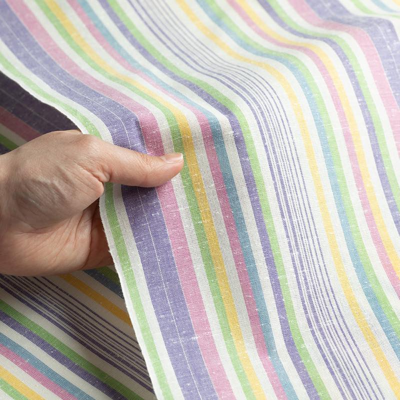 【遠州綿紬】縞紬 S-67 「Happy Girl」 カット売り