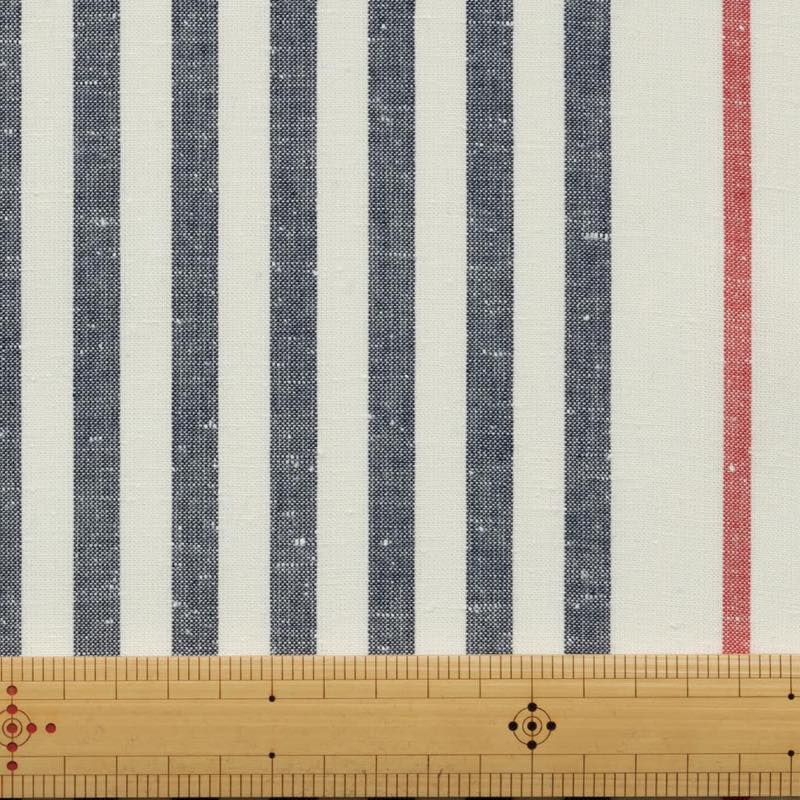 【遠州綿紬】日本の縞「大名 白」カット売り