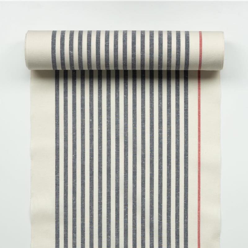 【遠州綿紬】日本の縞「大名 白」カット売り