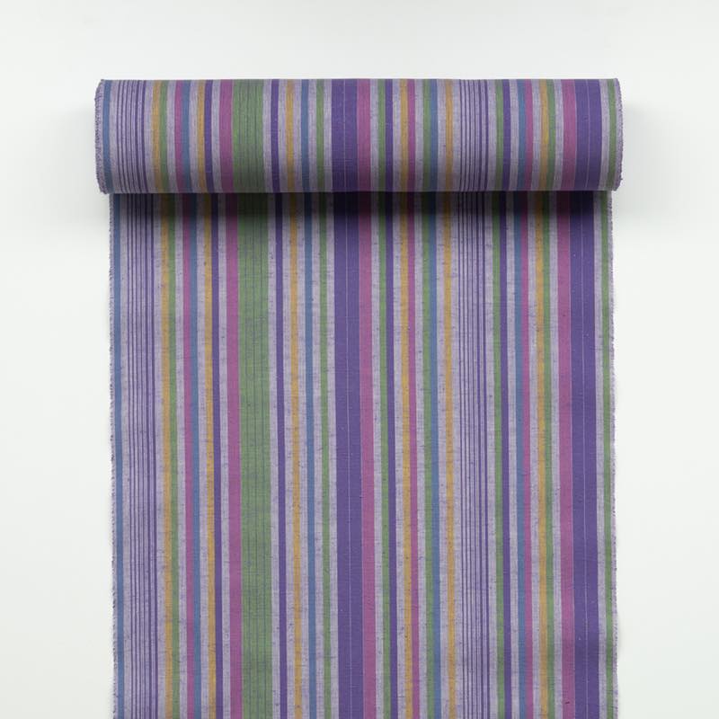 【遠州綿紬】縞紬 S-69 「Beautiful Girl」 カット売り