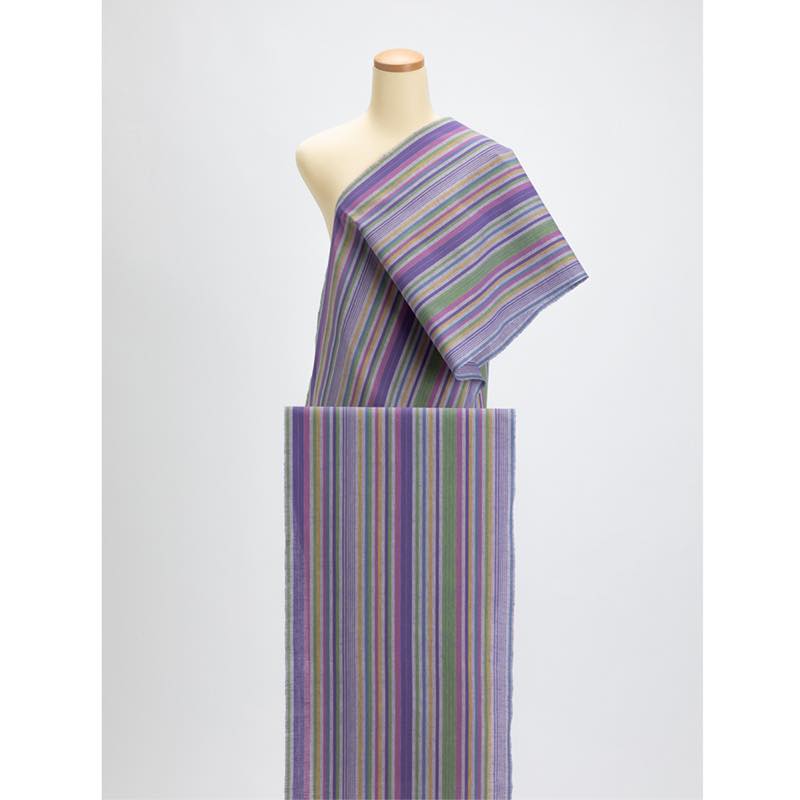 【遠州綿紬】縞紬 S-69 「Beautiful Girl」 カット売り